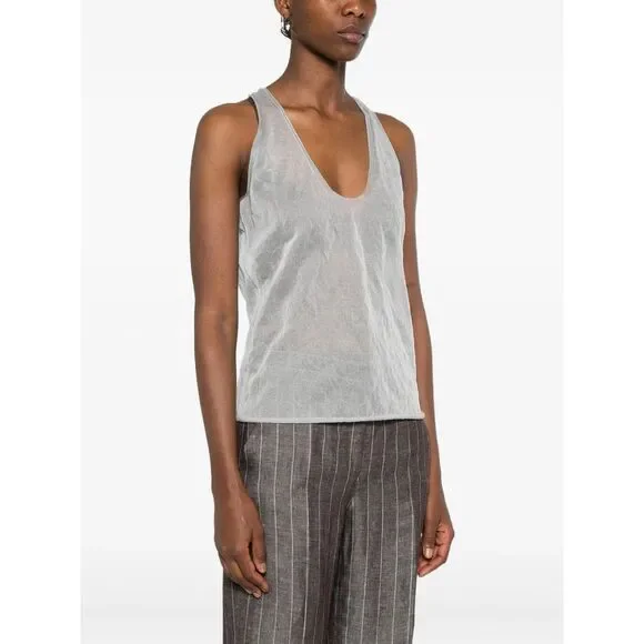 Giorgio Armani Grey Tops - Vests & Tank Tops Women